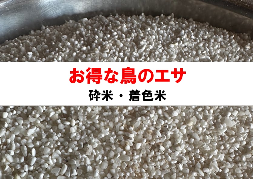 砕米（鳥の餌）